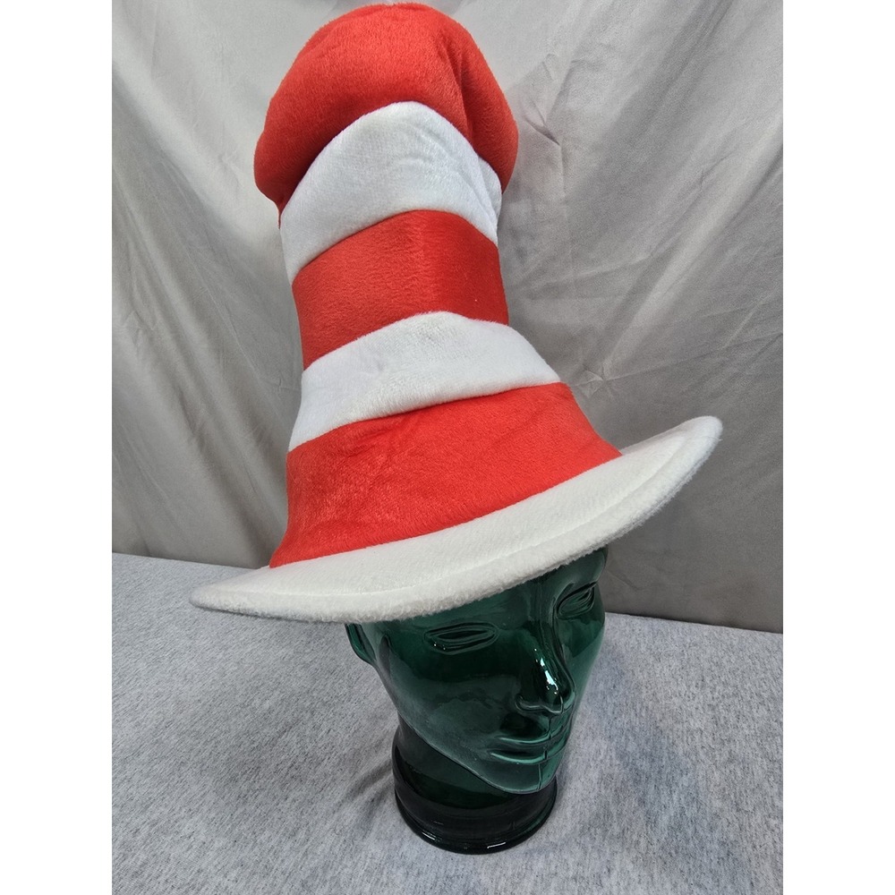 Dr. Seuss Red Stripes Adjustable Tall Hat Cap Children's Book